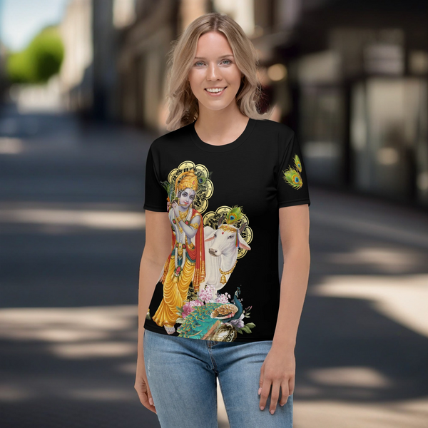 Krishna Hindu All Over T-Shirt